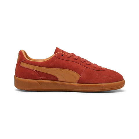 Puma Palermo 39646324 Mens Red Suede Lace Up Lifestyle Sneakers Shoes