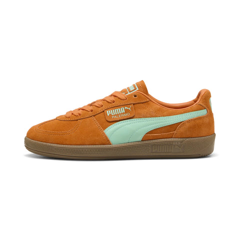 Puma Palermo 39646384 Mens Orange Suede Lace Up Lifestyle Sneakers Shoes