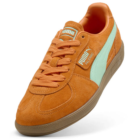 Puma Palermo 39646384 Mens Orange Suede Lace Up Lifestyle Sneakers Shoes
