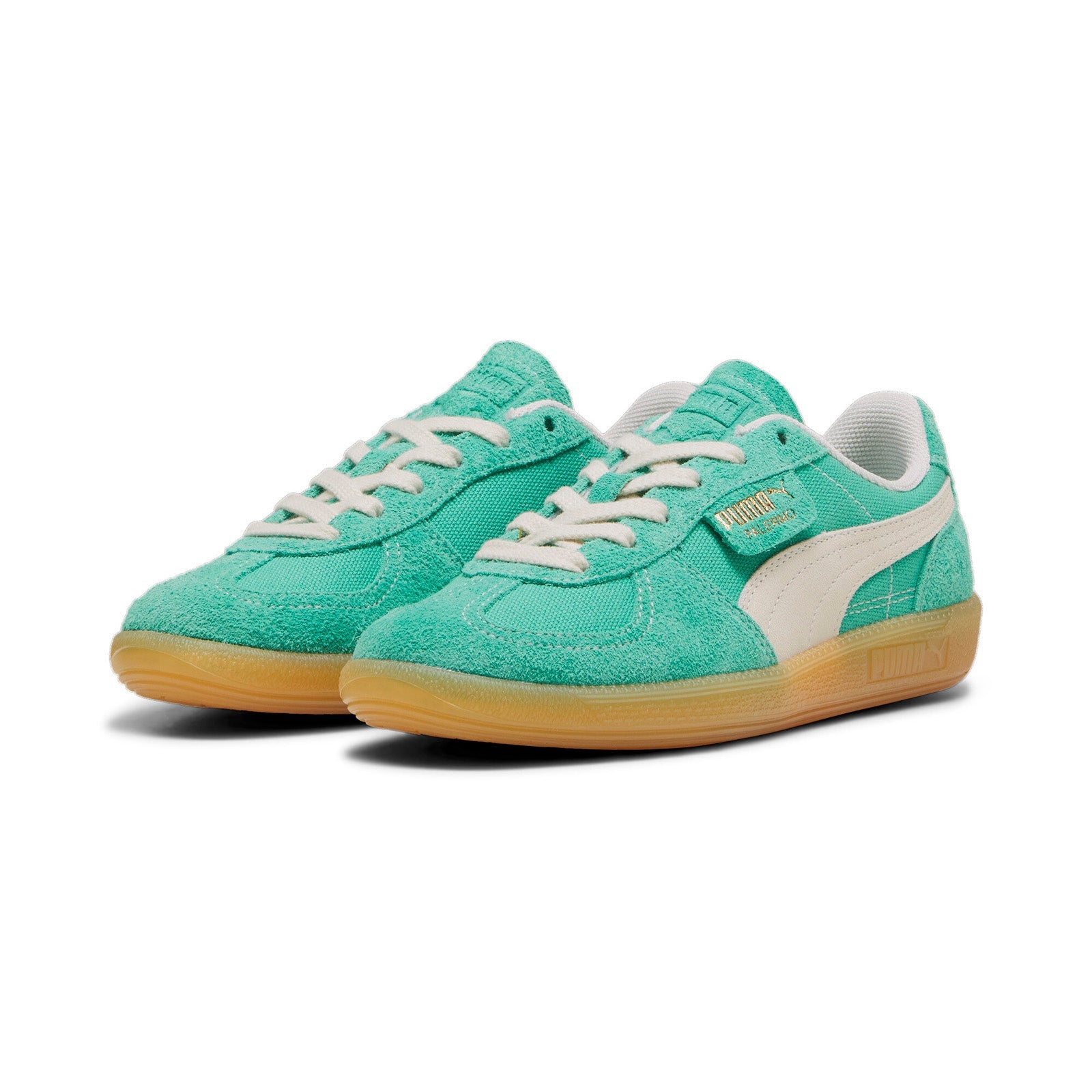 パるーむ  Puma Palermo Vintage 39684105 Mens Green Suede Lifestyle Sneakers