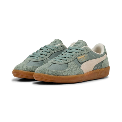 Puma Palermo Vintage 39684112 Mens Green Suede Lifestyle Sneakers Shoes