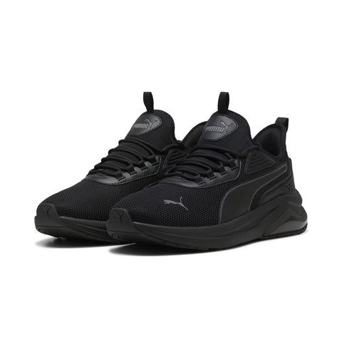 Puma Amplifier 39686707 Mens Black Mesh Lace Up Lifestyle Sneakers Shoes
