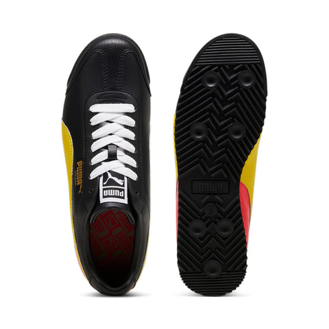 Puma Roma 24 Standard 39686808 Mens Black Leather Lifestyle Sneakers Shoes