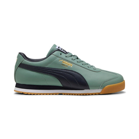 Puma Roma 24 Standard 39686812 Mens Green Leather Lifestyle Sneakers Shoes