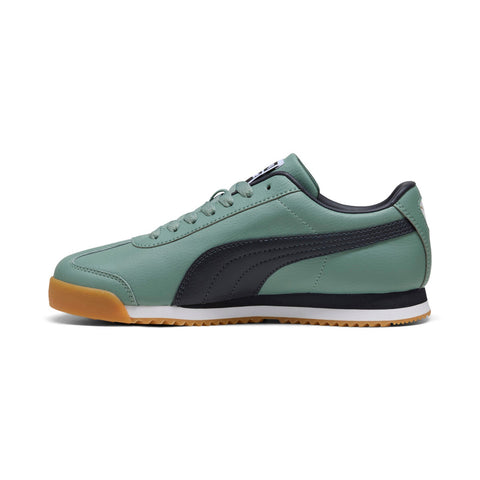 Puma Roma 24 Standard 39686812 Mens Green Leather Lifestyle Sneakers Shoes