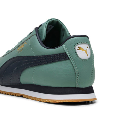 Puma Roma 24 Standard 39686812 Mens Green Leather Lifestyle Sneakers Shoes