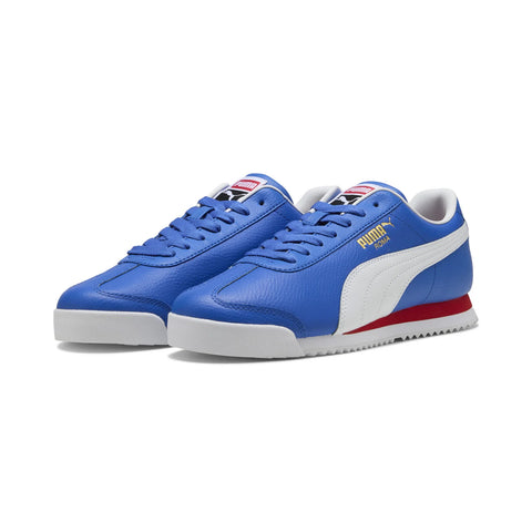 Puma Roma 24 Standard 39686816 Mens Blue Leather Lifestyle Sneakers Shoes