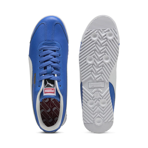 Puma Roma 24 Standard 39686816 Mens Blue Leather Lifestyle Sneakers Shoes