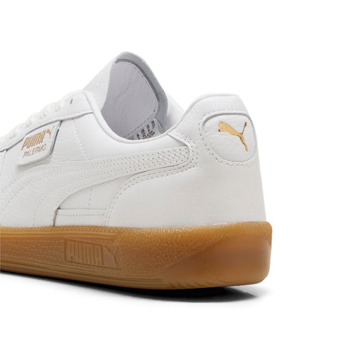 Puma Palermo Premium 39724601 Mens White Leather Lifestyle Sneakers Shoes