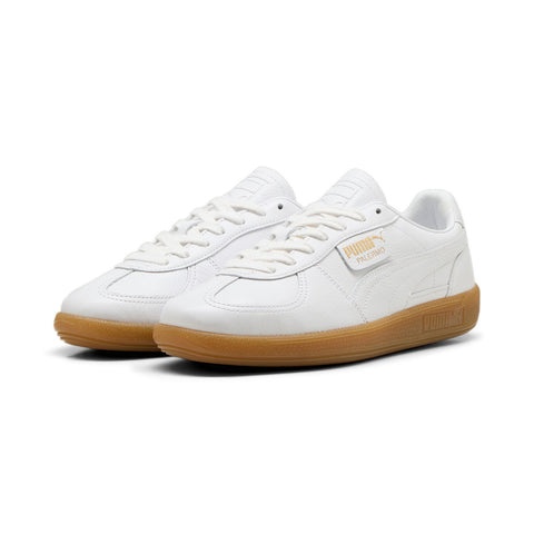 Puma Palermo Premium 39724601 Mens White Leather Lifestyle Sneakers Shoes