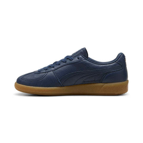 Puma Palermo Premium 39724602 Mens Blue Leather Lifestyle Sneakers Shoes