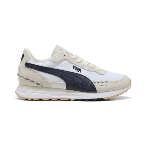 Puma Road Rider SD 39737735 Mens White Suede Lifestyle Sneakers Shoes