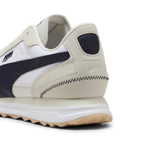 Puma Road Rider SD 39737735 Mens White Suede Lifestyle Sneakers Shoes