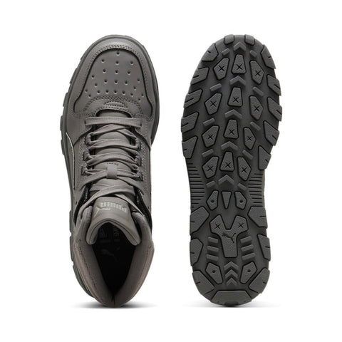 Puma Rebound Abrupt 39746802 Mens Gray Leather Lifestyle Sneakers Shoes