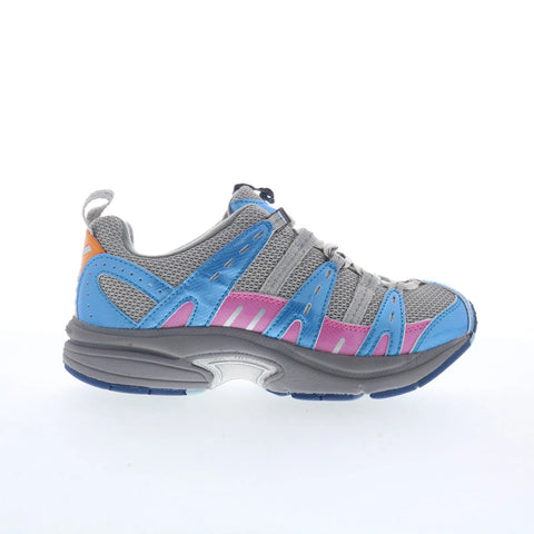Dr. Comfort Refresh 3976 Womens Gray Mesh Lace Up Athletic Walking Shoes