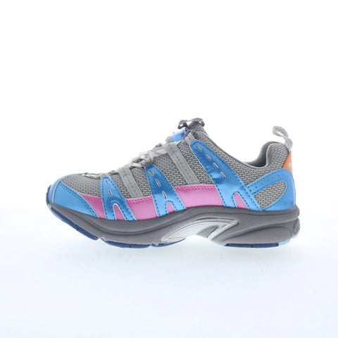Dr. Comfort Refresh 3976 Womens Gray Mesh Lace Up Athletic Walking Shoes