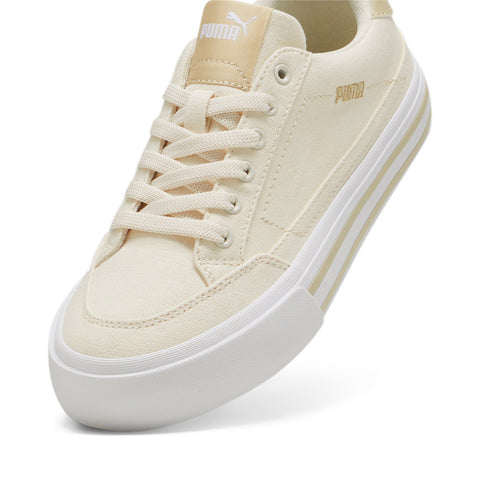 Puma Court Classic Vulc 39763408 Womens Beige Lifestyle Sneakers Shoes