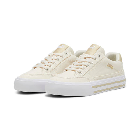 Puma Court Classic Vulc 39763408 Womens Beige Lifestyle Sneakers Shoes