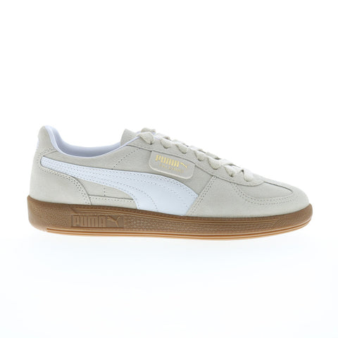 Puma Palermo 39764311 Womens Beige Suede Lace Up Lifestyle Sneakers Shoes