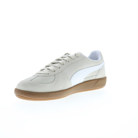 Puma Palermo 39764311 Womens Beige Suede Lace Up Lifestyle Sneakers Shoes