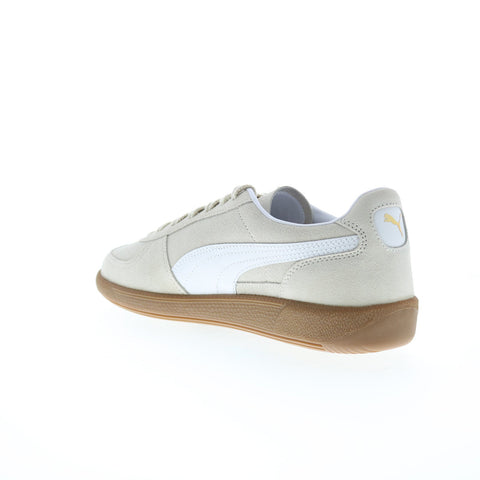 Puma Palermo 39764311 Womens Beige Suede Lace Up Lifestyle Sneakers Shoes