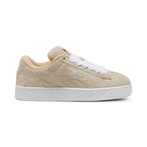 Puma Suede XL Hairy 39830901 Womens Beige Suede Lifestyle Sneakers Shoes