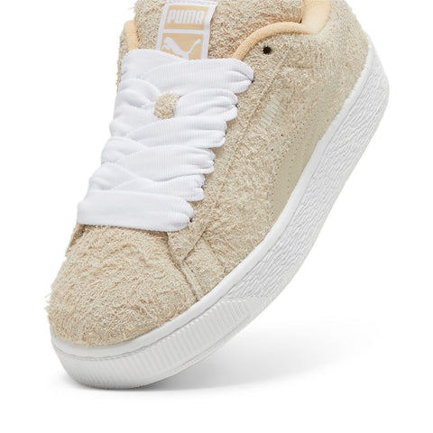 Puma Suede XL Hairy 39830901 Womens Beige Suede Lifestyle Sneakers Shoes
