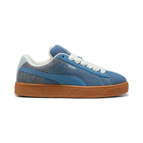Puma Suede XL Denim 39839701 Mens Blue Canvas Lifestyle Sneakers Shoes