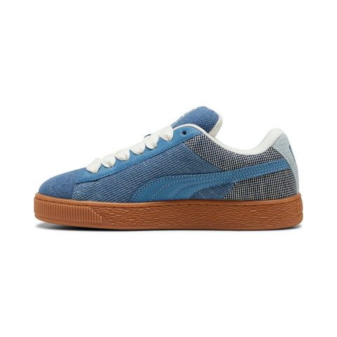 Puma Suede XL Denim 39839701 Mens Blue Canvas Lifestyle Sneakers Shoes