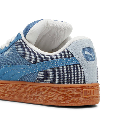 Puma Suede XL Denim 39839701 Mens Blue Canvas Lifestyle Sneakers Shoes