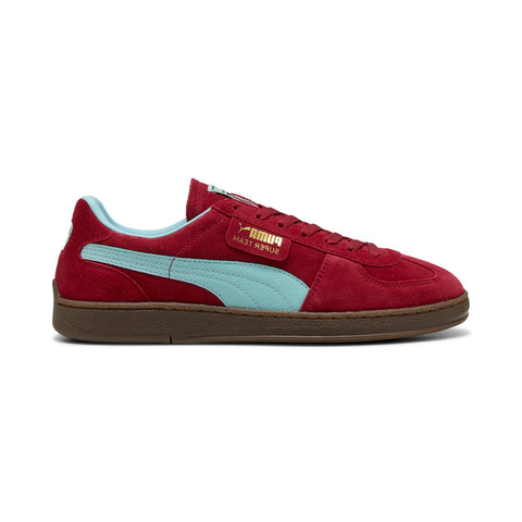 Puma Super Team SD 39852808 Mens Red Suede Lifestyle Sneakers Shoes