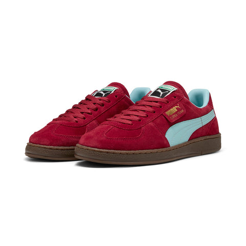 Puma Super Team SD 39852808 Mens Red Suede Lifestyle Sneakers Shoes