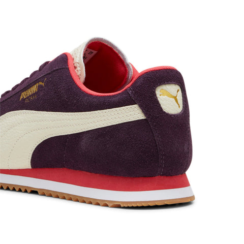 Puma Roma Suede 39863501 Mens Purple Suede Lace Up Lifestyle Sneakers Shoes