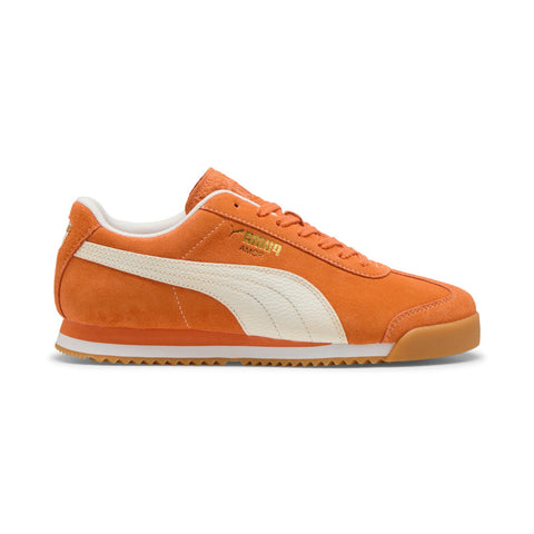 Puma Roma Suede 39863509 Mens Orange Suede Lifestyle Sneakers Shoes