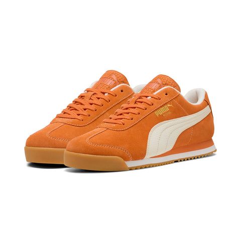 Puma Roma Suede 39863509 Mens Orange Suede Lifestyle Sneakers Shoes