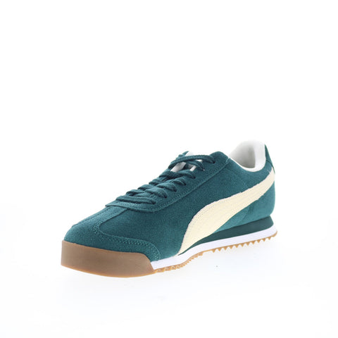 Puma Roma Suede 39863510 Mens Green Suede Lifestyle Sneakers Shoes