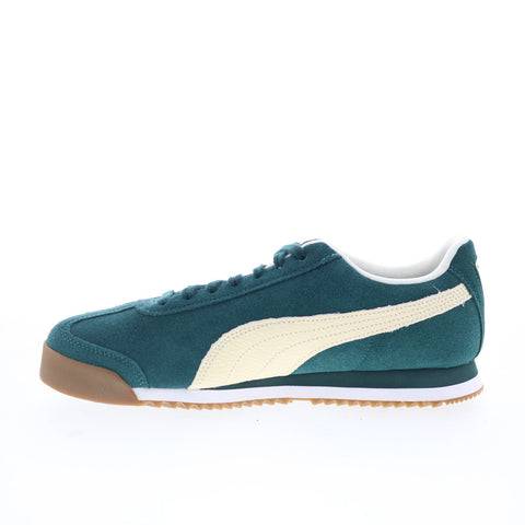 Puma Roma Suede 39863510 Mens Green Suede Lifestyle Sneakers Shoes