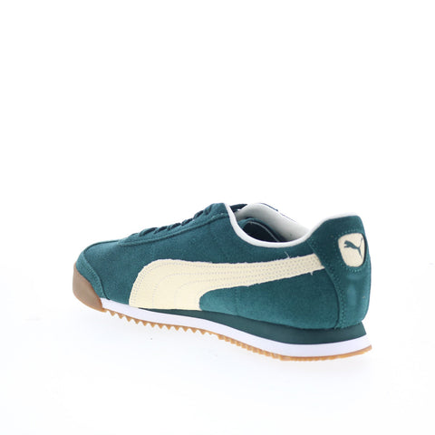 Puma Roma Suede 39863510 Mens Green Suede Lifestyle Sneakers Shoes