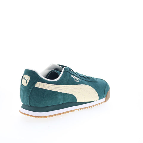 Puma Roma Suede 39863510 Mens Green Suede Lifestyle Sneakers Shoes