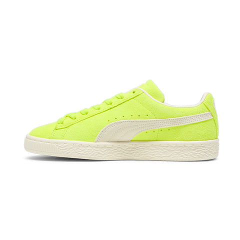 Puma Suede Neon  39869402 Womens Green Suede Lifestyle Sneakers Shoes