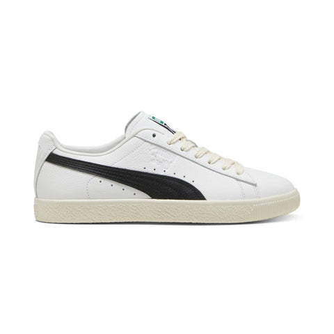 Puma Clyde Leather 39870301 Mens White Leather Lifestyle Sneakers Shoes