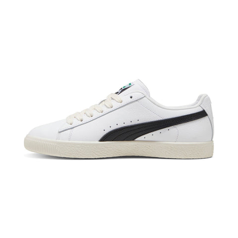 Puma Clyde Leather 39870301 Mens White Leather Lifestyle Sneakers Shoes