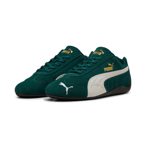 Puma Speedcat OG 39884612 Mens Green Suede Lace Up Lifestyle Sneakers Shoes