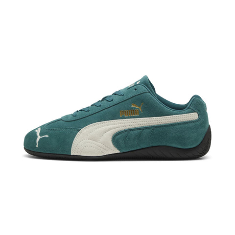 Puma Speedcat OG 39884667 Mens Green Suede Lifestyle Sneakers Shoes