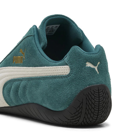 Puma Speedcat OG 39884667 Mens Green Suede Lifestyle Sneakers Shoes