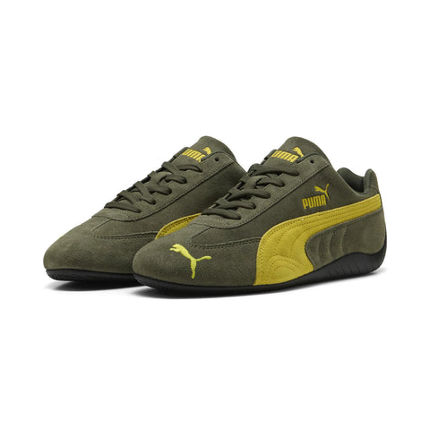 Puma Speedcat OG 39884697 Mens Green Suede Lifestyle Sneakers Shoes