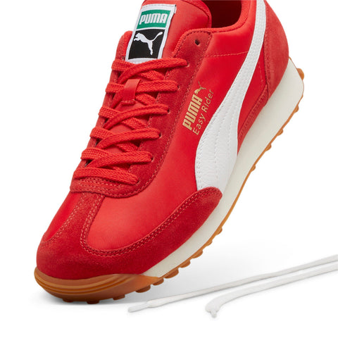 Puma Easy Rider Vintage 39902801 Mens Red Canvas Lifestyle Sneakers Shoes