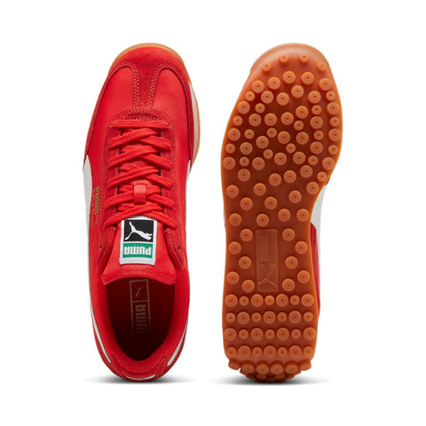 Puma Easy Rider Vintage 39902801 Mens Red Canvas Lifestyle Sneakers Shoes