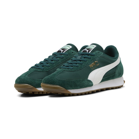 Puma Easy Rider Vintage 39902814 Mens Green Suede Lifestyle Sneakers Shoes