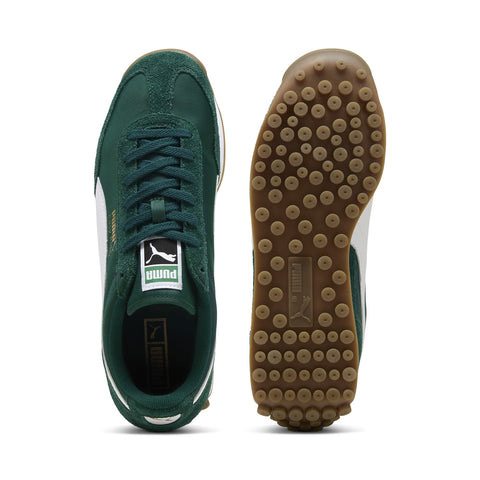 Puma Easy Rider Vintage 39902814 Mens Green Suede Lifestyle Sneakers Shoes